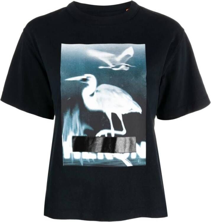 Heron Preston Gecensureerde Grafische Print T-shirt in Zwart Dames
