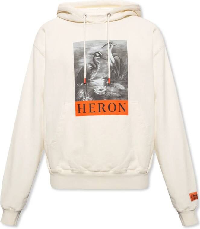 Heron Preston Gedrukte hoodie Beige Heren