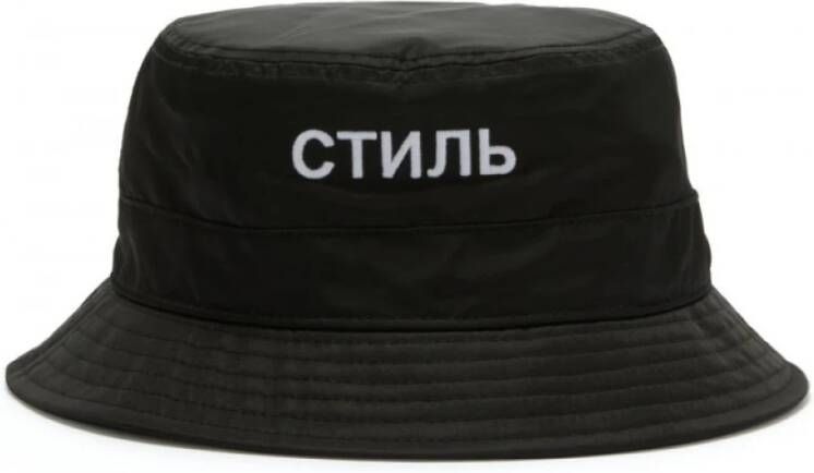 Heron Preston Bucket hat with logo Zwart Unisex