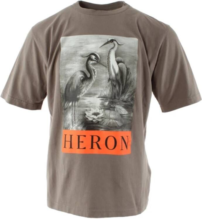 Heron Preston Heren Grijs Katoenen T-Shirt Grijs Heren