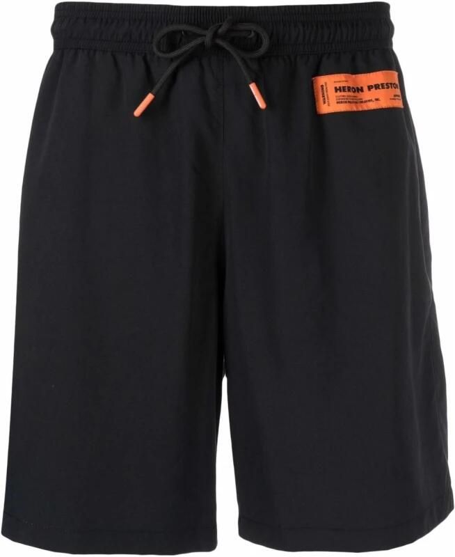 Heron Preston Zwarte Nylon Zwembroek voor Heren Zwart Heren