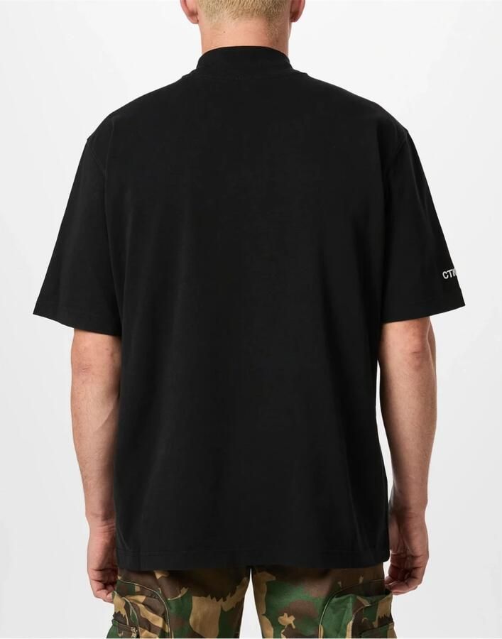 Heron Preston Logo Coltrui Katoenen T-Shirt Zwart Black Heren - Foto 3