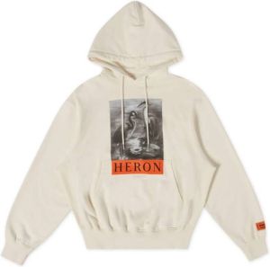 Heron Preston Hooded Sweatshirt NF Heron BW Hmbb024C99Jer0030110 Wit Dames