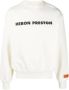 Heron Preston Organisch Katoenen Crewneck Sweatshirt met Logo Print en Borduursel White Heren - Thumbnail 3