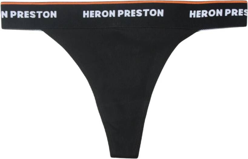 Heron Preston Logo String: Comfortabel en stijlvol ondergoed Black Dames