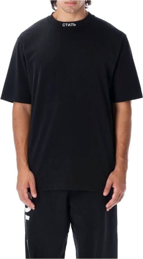 Heron Preston Men Clothing T-Shirts ; Polos Hmaa034C99Jer001 Zwart Heren