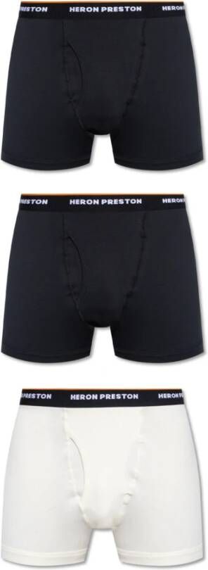 Heron Preston Zwarte katoenen boxershort set voor heren Zwart Heren