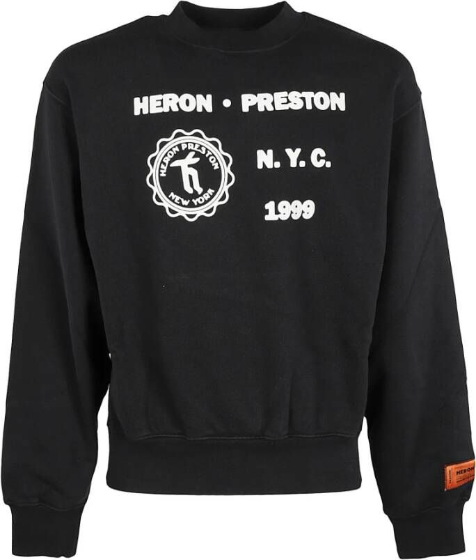 Heron Preston Middeleeuwse reiger sweatshirt Zwart Heren