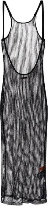 Heron Preston Opengebreide jurk Zwart Dames