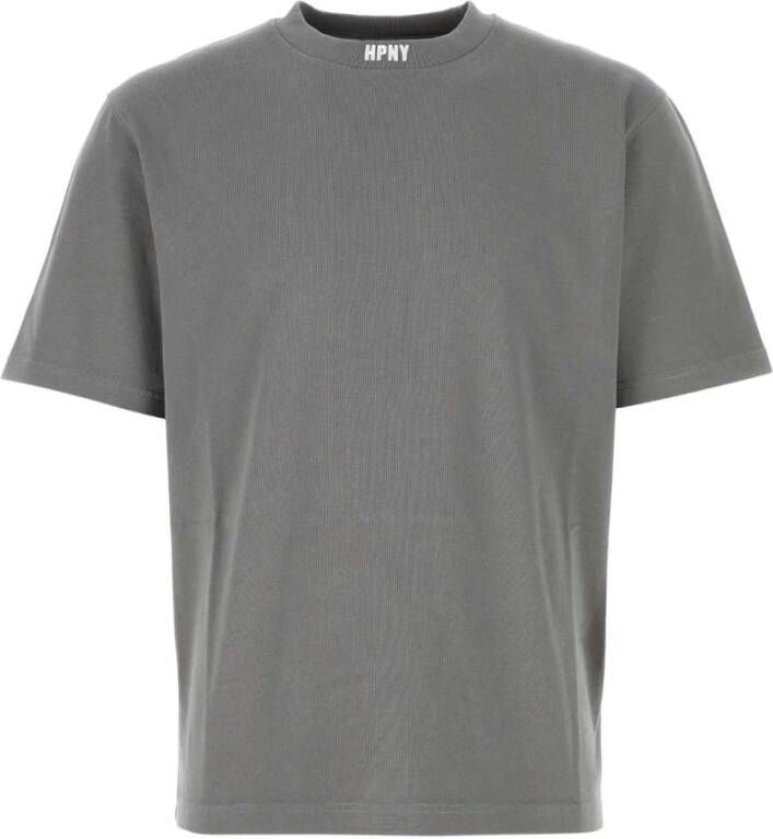 Heron Preston Oversized Grijs Katoenen T-Shirt Grijs Heren
