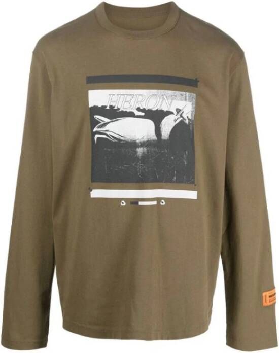 Heron Preston Premium Longsleeve T-Shirt Groen Heren