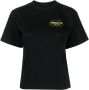 Heron Preston Racing Logo-Print T-shirt Zwart Dames - Thumbnail 1