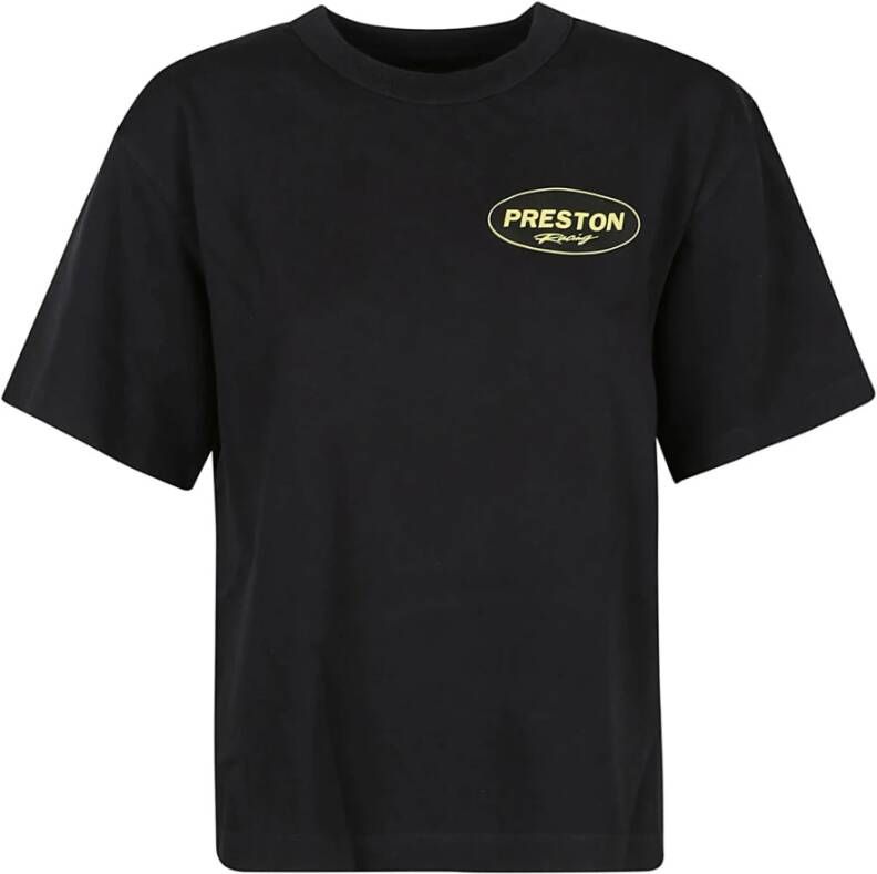 Heron Preston Racing T-Shirt voor modebewuste vrouwen Zwart Dames