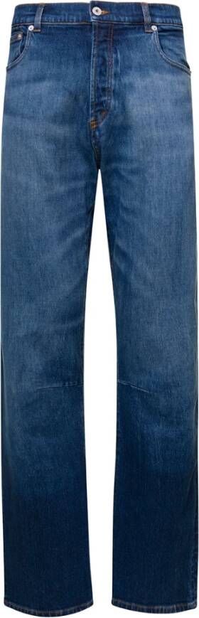 Heron Preston Blauwe Ex-Ray Straight-Leg Jeans Blue Heren