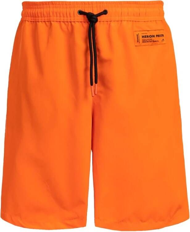 Heron Preston Strandkleding Elastische Taille Shorts Oranje Heren - Foto 1