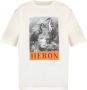 Heron Preston Heron Logo Print Relaxte T-shirt White Heren - Thumbnail 4