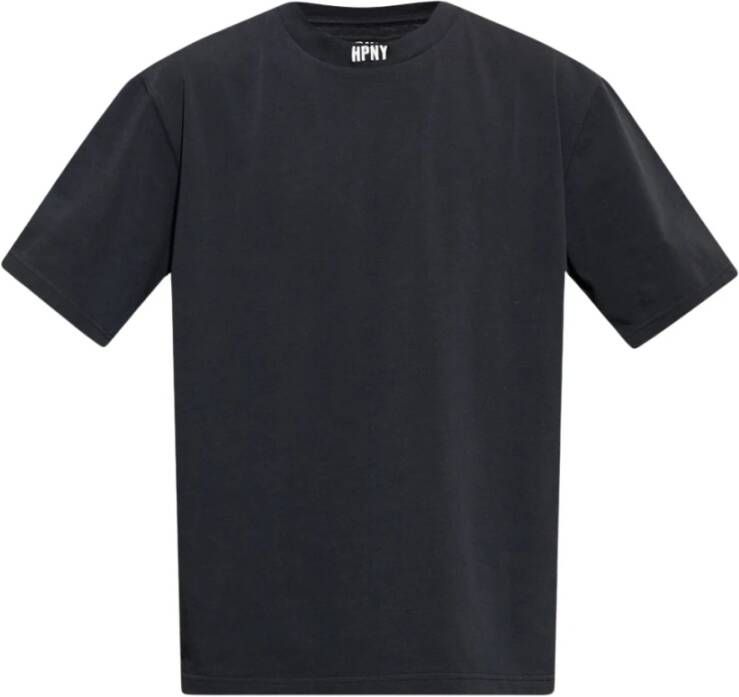 Heron Preston Logo Patch Crew-Neck T-Shirt Zwart Logo Crew Neck T-shirt Black Heren