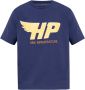 Heron Preston Navy Blue Logo Print T-Shirt Blue Heren - Thumbnail 1