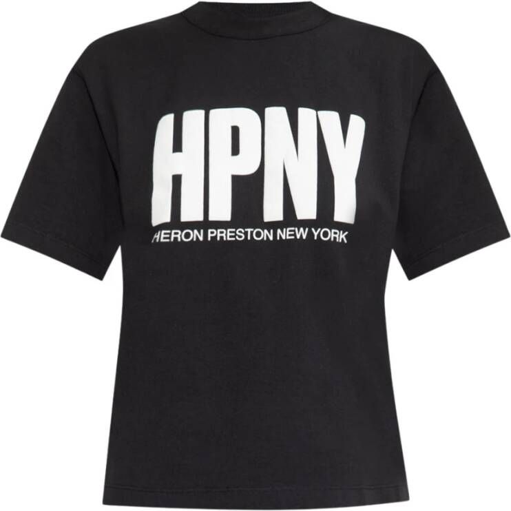 Heron Preston T-shirt met logo Zwart Dames