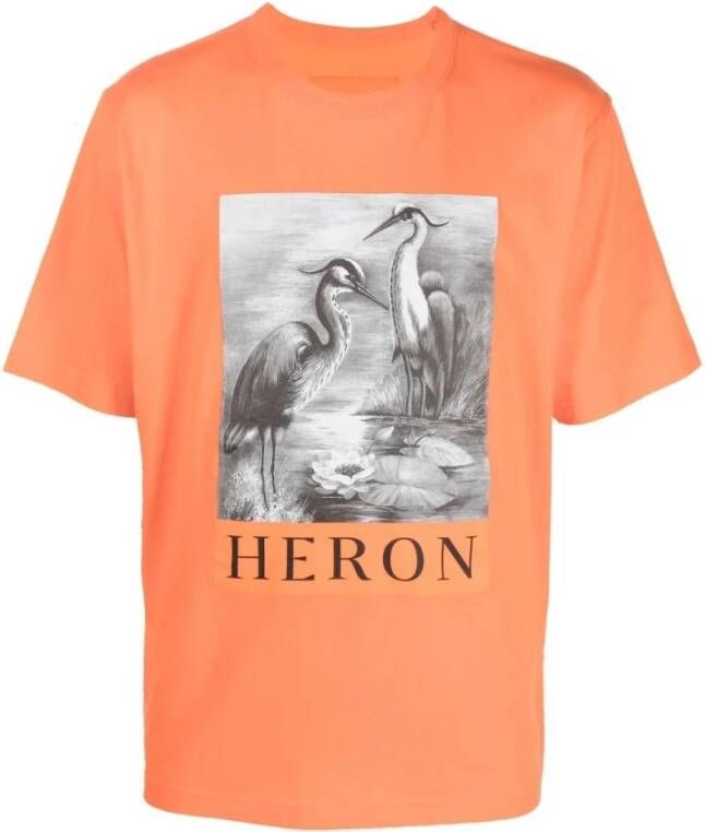 Heron Preston T-shirt Oranje Heren