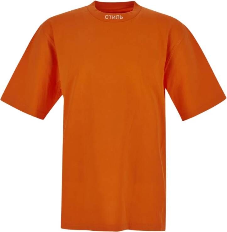 Heron Preston T -shirt Oranje Heren