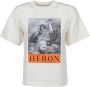 Heron Preston Wit Vogel Logo-Print T-Shirt White Dames - Thumbnail 1