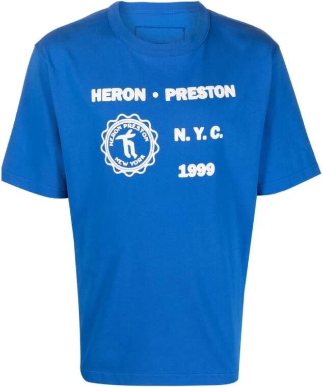 Heron Preston Middeleeuwse reiger t-shirt Blauw Heren