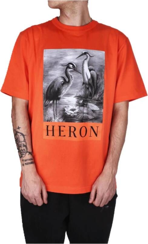 Heron Preston T-Shirts Oranje Heren