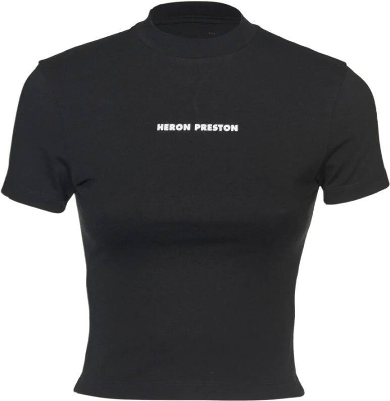 Heron Preston Logo Print T-shirt Zwart Dames