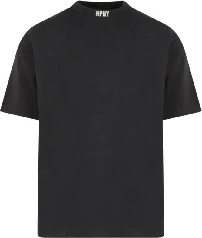 Heron Preston Zwart Logo-Patch Crew-Neck T-Shirt Zwart Heren