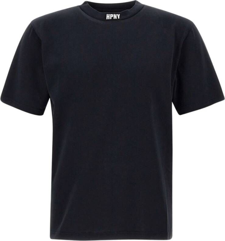 Heron Preston Zwart Logo-Patch Crew-Neck T-Shirt Zwart Heren