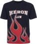 Heron Preston T-shirt met vlammenprint Zwart - Thumbnail 1