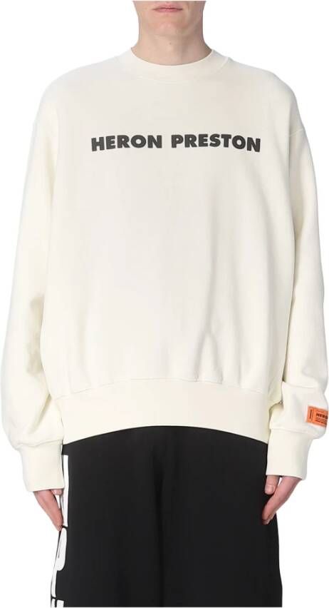 Heron Preston Urban Cool Crewneck Sweatshirt Beige Heren