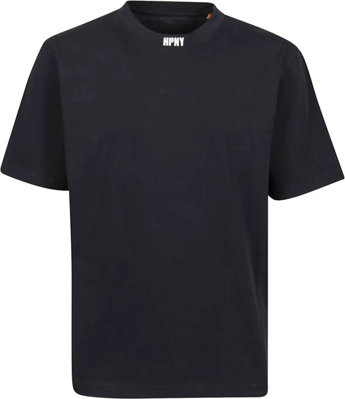 Heron Preston Urban Flair Geborduurd T-Shirt Zwart Heren