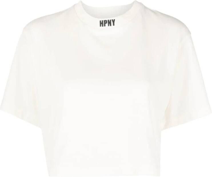 Heron Preston Wit Geborduurd Logo T-shirt White Dames