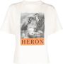 Heron Preston Wit Vogel Logo-Print T-Shirt White Dames - Thumbnail 3