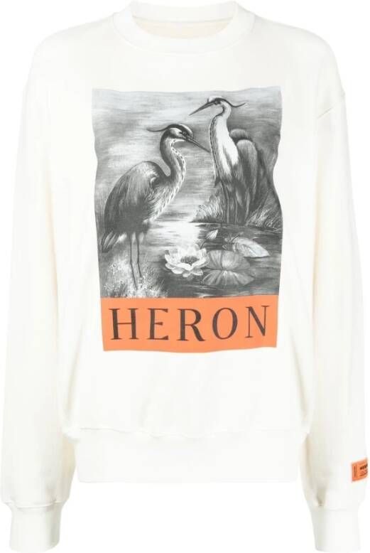 Heron Preston Witte Trui met Illustratie-Style White Dames