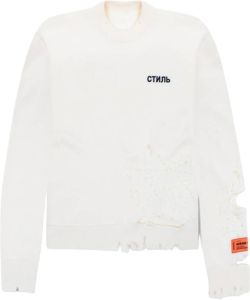 Heron Preston Wool sweater with cut-outs Beige Dames