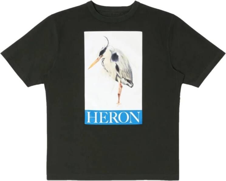 Heron Preston Zwart schilderachtig bedrukt T-shirt Zwart Heren