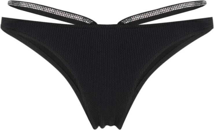 Heron Preston Zwarte Bikini Broek met Logo-Patch Zwart Dames