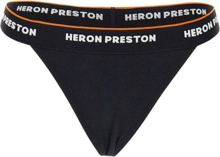 Heron Preston Logo String: Comfortabel en stijlvol ondergoed Black Dames