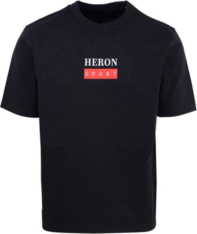 Heron Preston Zwart Rood T-Shirt Zwart Heren