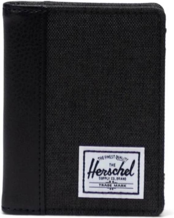Herschel Opvouwbare portemonnee met RFID-bescherming Black Heren