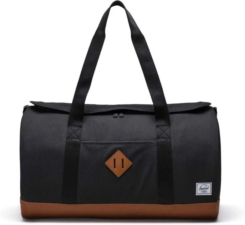 Herschel Heritage Duffle Tas Zwart Bruin Black Unisex