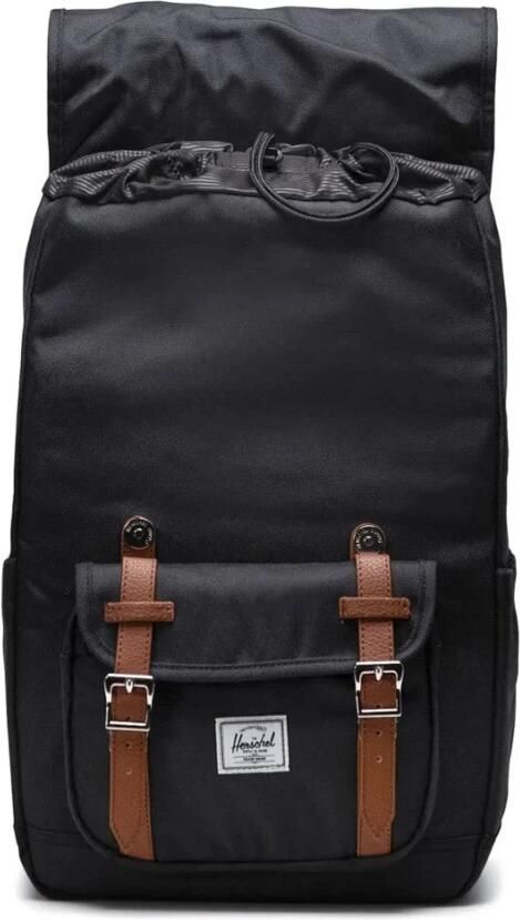 Herschel Zwarte Katoenen Rugzak Lente Zomer 2024 Black - Foto 3