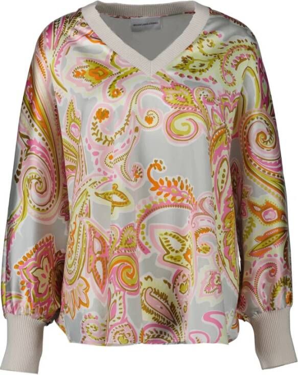 Herzensangelegenheit Zijden blouse met paisleymotief