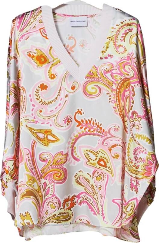 Herzensangelegenheit Zijden blouse met paisleymotief