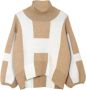 Hést Isa Sweater Oversized Eigentijdse Stijl Beige Dames - Thumbnail 1