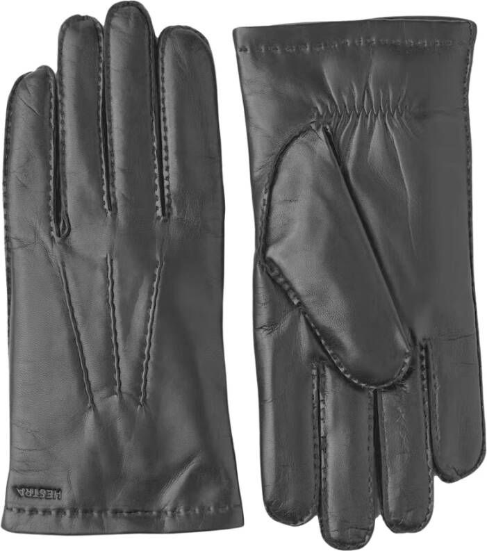 Hestra Klassieke handgenaaide handschoenen met wollen voering Black Unisex