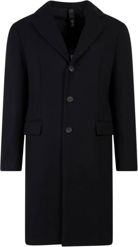 Hevo Single-Breasted Coats Zwart Heren